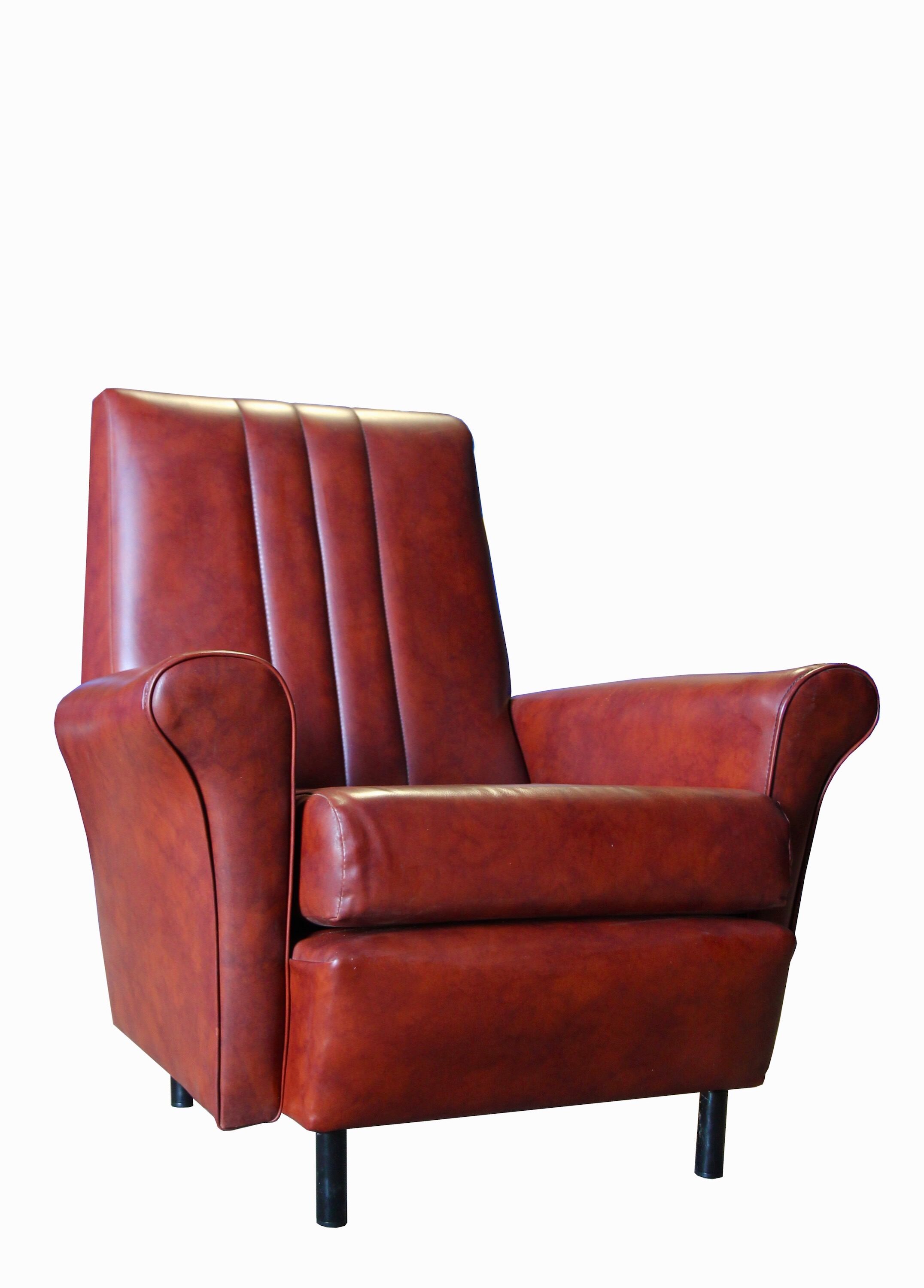 Vintage lounge, convertible Canape and 2 armchairs