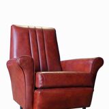 Vintage lounge, convertible Canape and 2 armchairs