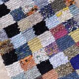 Colorful Boucherouite Moroccan rug - 87 x 152 cm
