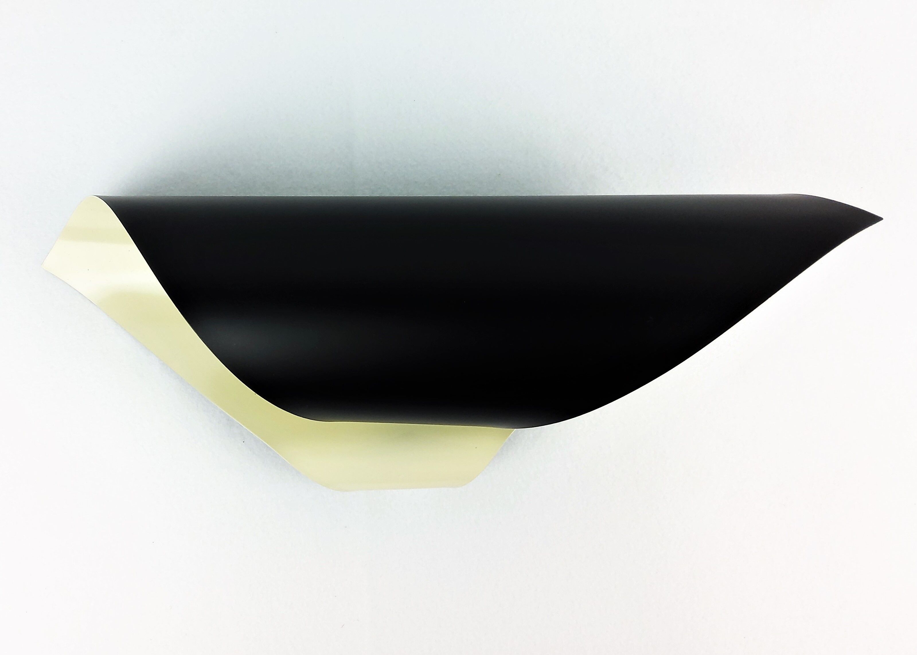 Black coiled metal spiral sconce 1960