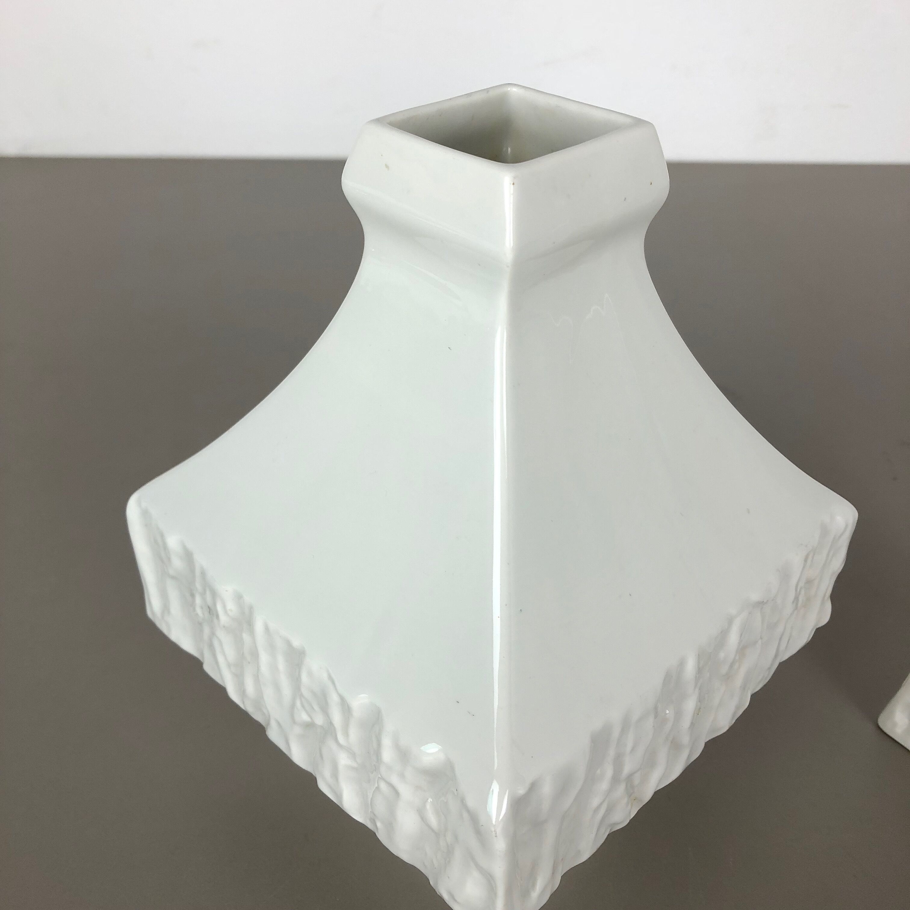 Set of 2 modernist 1960s vase sculptures Peter Müller for Sgrafo Modern, Germany