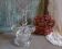 French vintage salt and pepper pinch pot, or spice holders