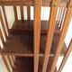 Old pivoting bookcase 3 shelves vintage furniture old furniture