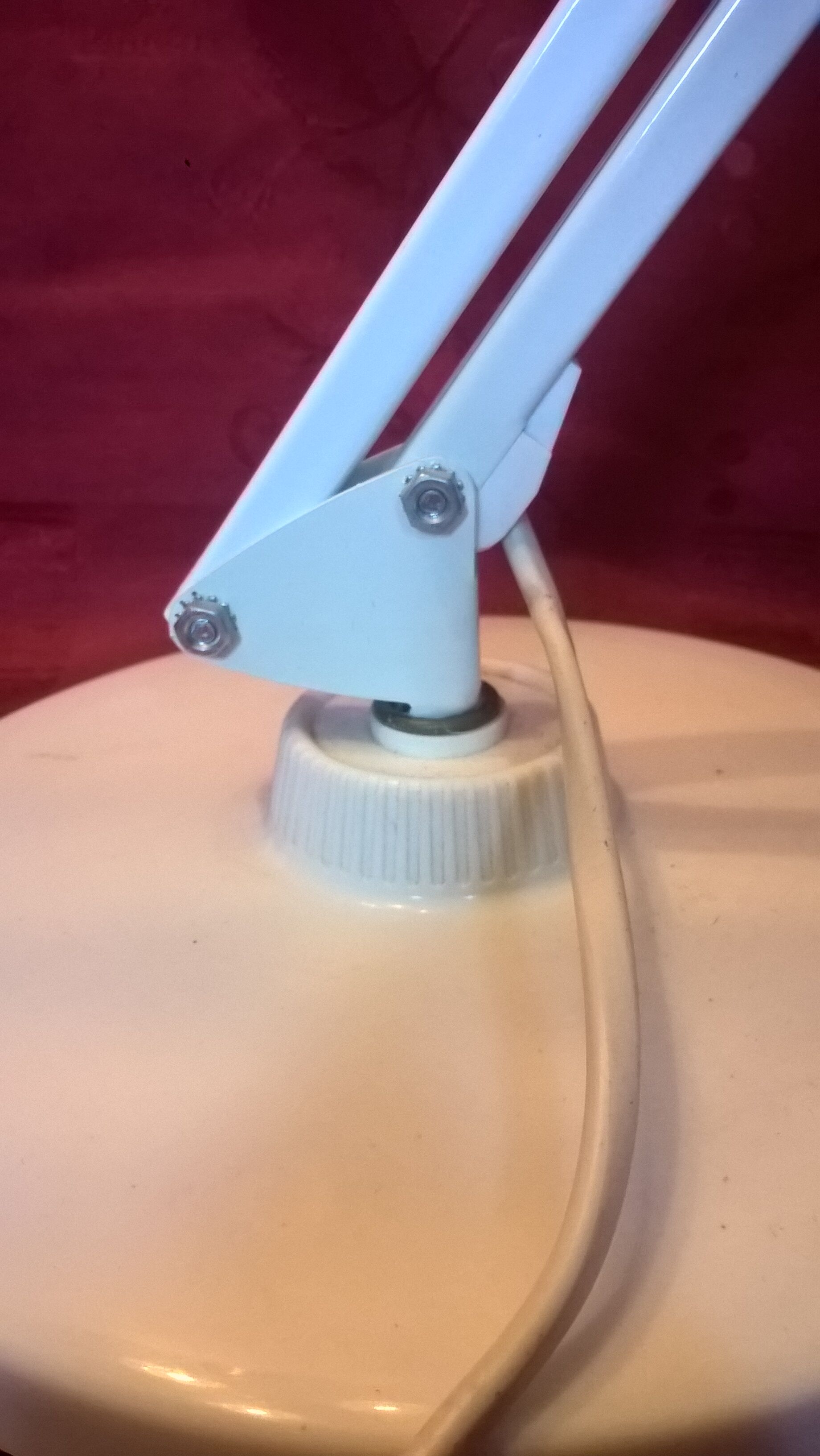 Swedish architect's lamp on vintage stand ~ sp brand ~ 1970s