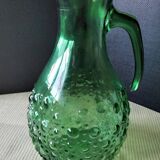Carafe, jug, green glass water pitcher VEA
