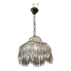 Small Crystal Brass Light Pendant 1960’s