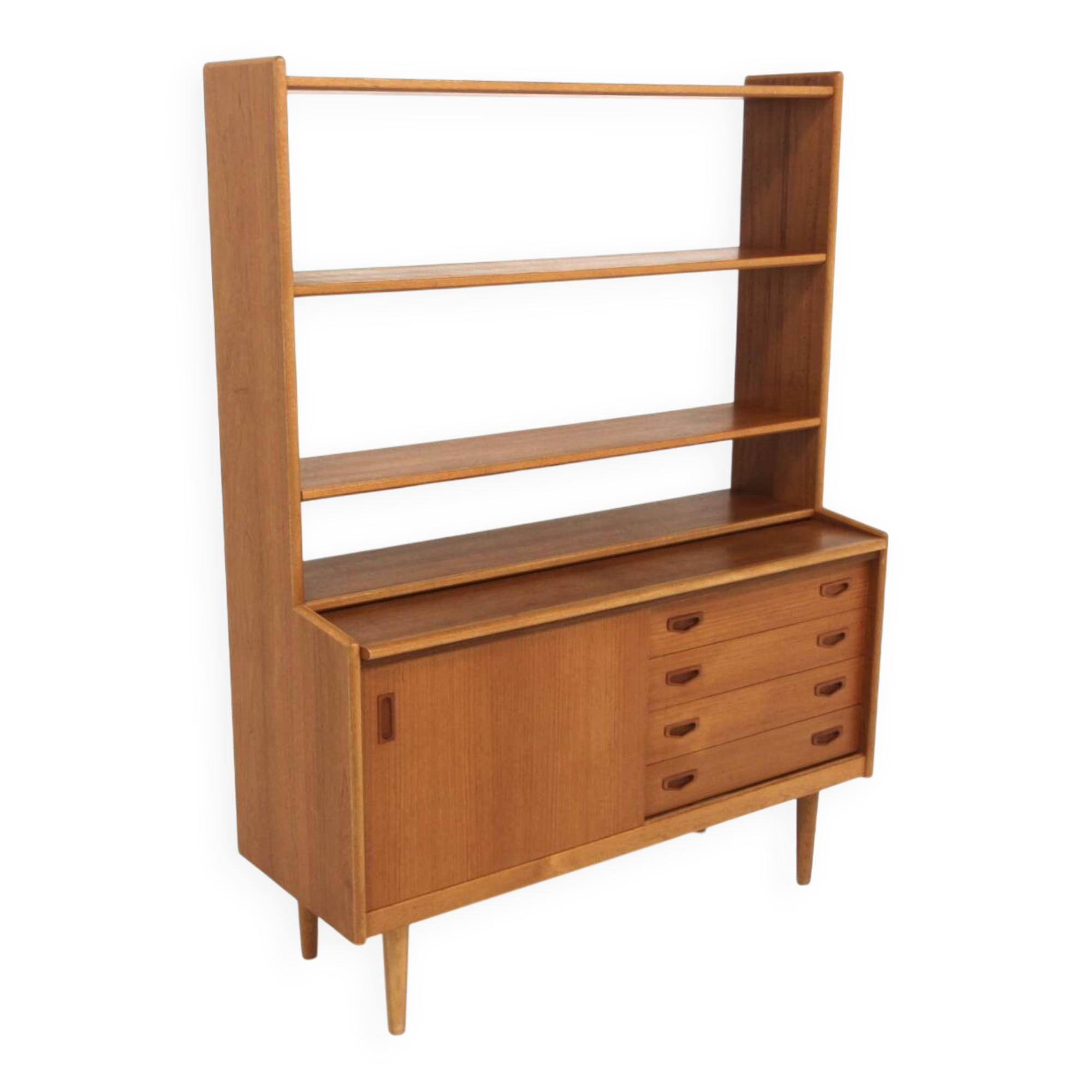 Scandinavian teak and oak secretary, Sweden, 1960