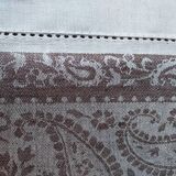 Damask linen tablecloth