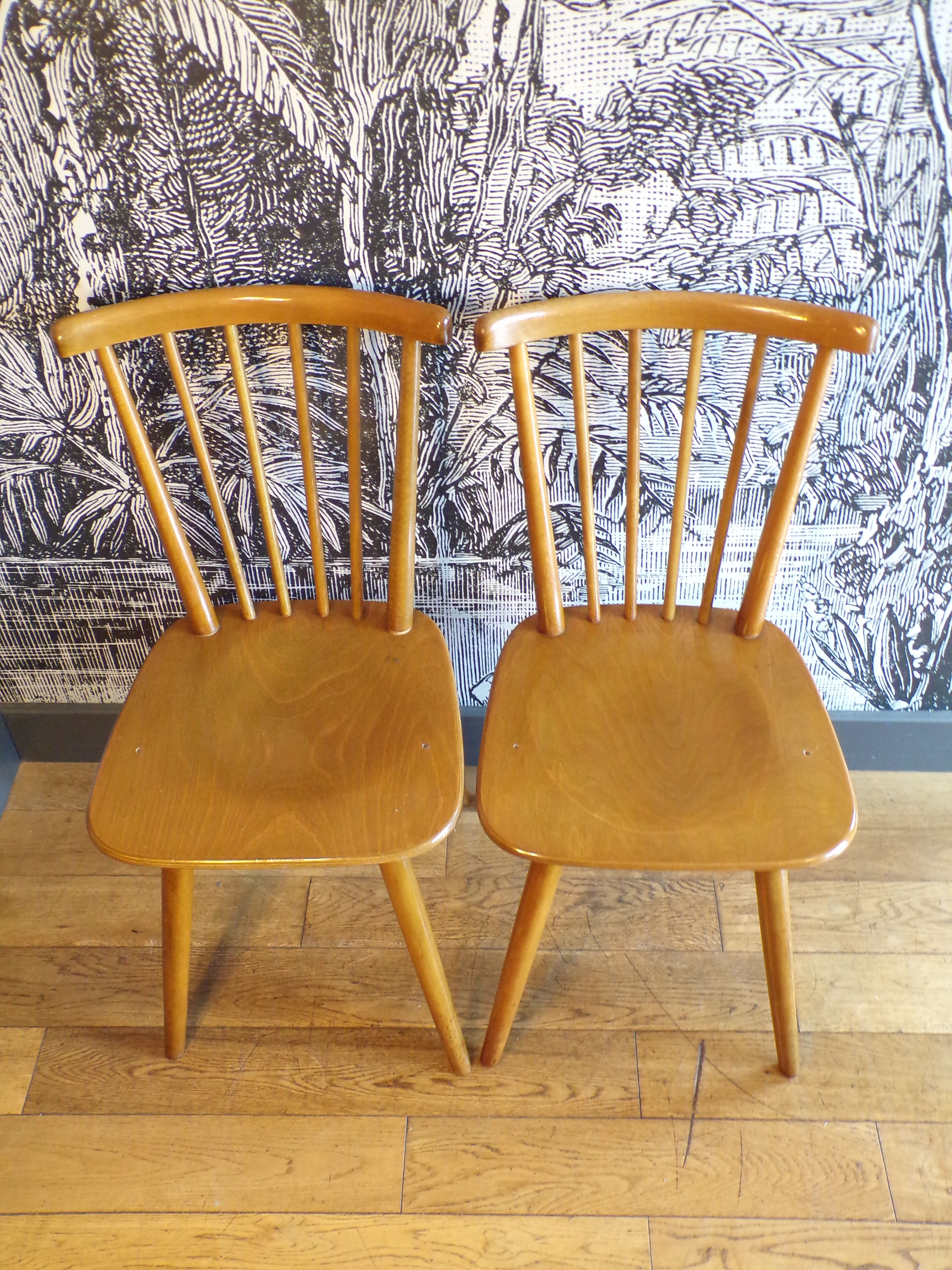 Pair of Scandinavian Windsor chairs