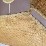 Rabane and leather suspension