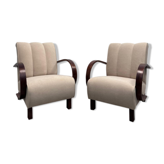 Armchairs by Jindrich Halabala for Up Závody 1940s