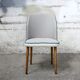 Chaise vintage pied de poule gris