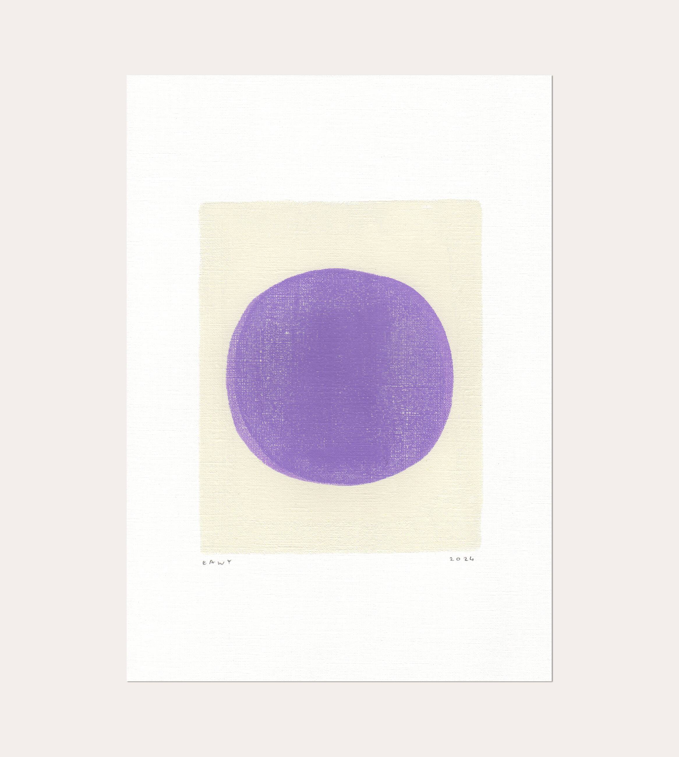 Collection of abstract paintings on paper signed eawy.