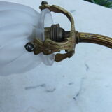 Bronze swan collar sconce
