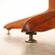 1960s vintage table in teak and beech, restored, Italy.