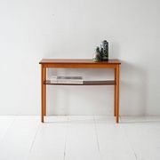 Vintage Scandinavian coffee table 1950s in beech and teak