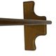 Vintage wooden wall shelve rack bookshelf in oak wood minimalist