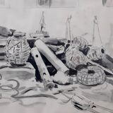 Aquarelle de Paul Decrind, 1976