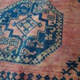 Afghan Carpet "Gül" Vintage – Wool – Exceptional Patina 205x132cm