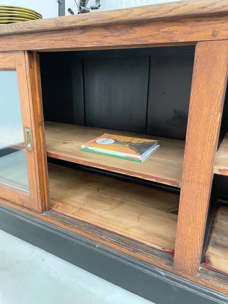 Enfilade de métier XXL chêne portes vitrées