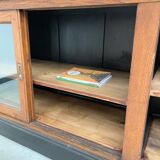 Enfilade de métier XXL chêne portes vitrées