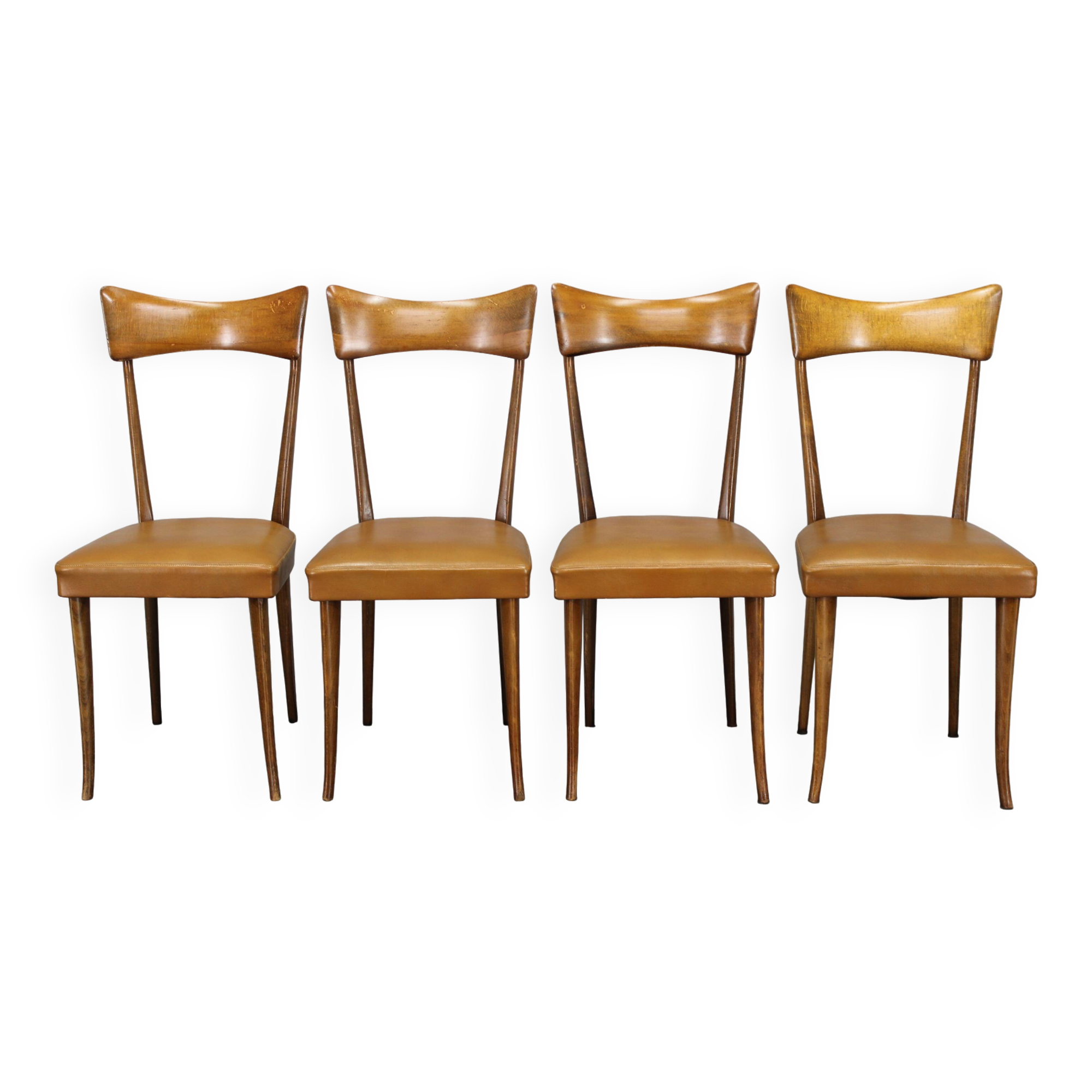1950s Set of Four Italian Dining Chairs