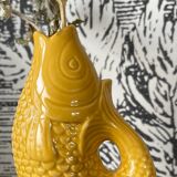 Saffron ceramic vase