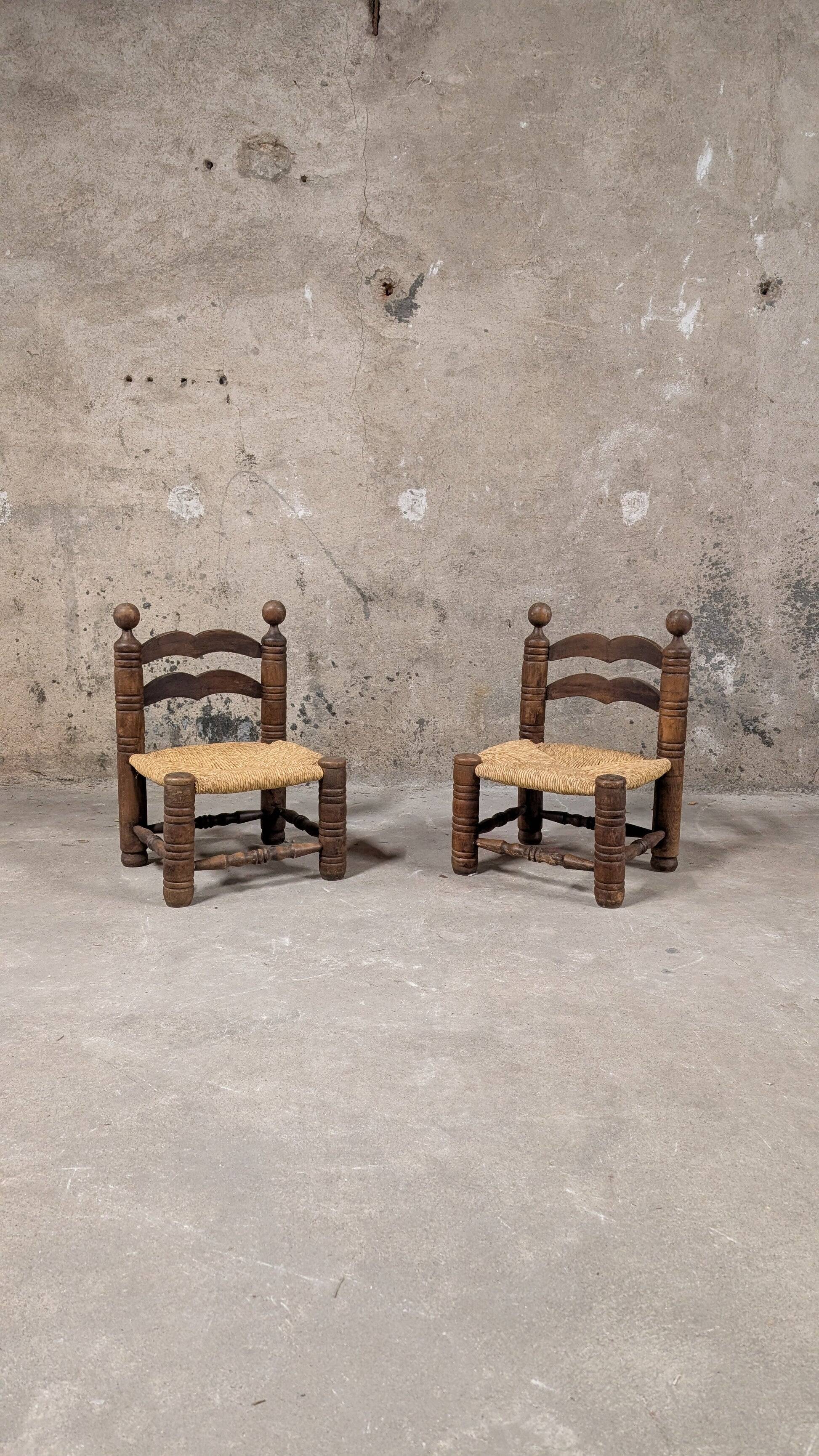 Pair of low chairs