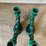 Pair of ceramic candle holders