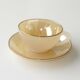 Iridescent Opaline Coffee Service Color – 6 Cups and 6 Under Cups Mod. Harlequin