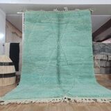 Handmade natural wool rug, size 100 x 200 cm