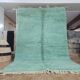 Handmade natural wool rug, size 100 x 200 cm