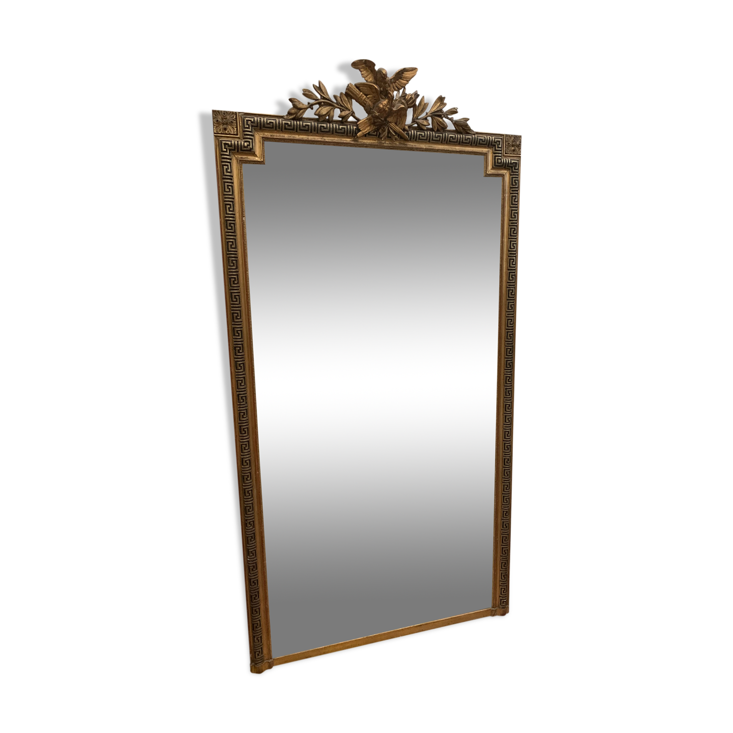 Mirror in wood and gilded stucco xix century