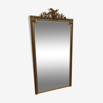 Mirror in wood and gilded stucco xix century