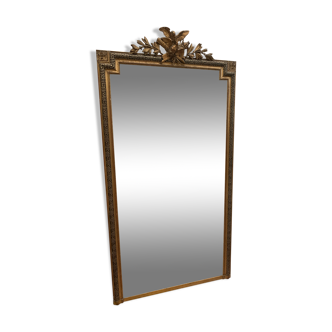 Miroir en bois doré xix siècle