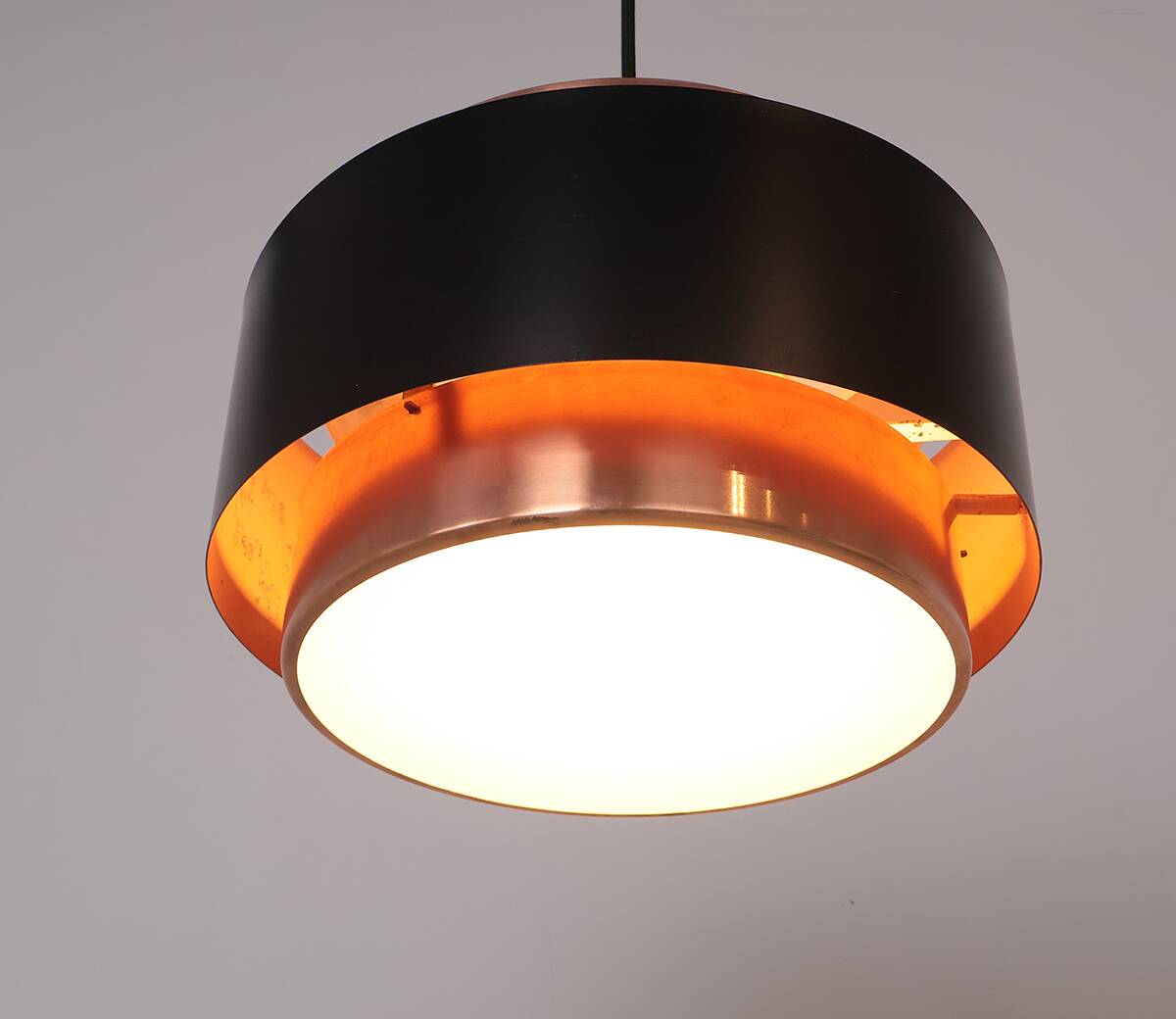 Saturn Pendant in Copper by Jo Hammerborg for Fog & Mørup, 1960s