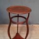Varnished wood side table