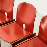 Tobia & Afra Scarpa Set of 5 Model 121 Dining Chairs for Cassina Italy 1965