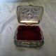 Antique silver jewelry box