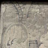 Set of two antique framed gobelins from France from the 19th century
