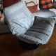 Vintage Swedish leather armchair signed Nelo