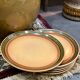 Assiettes à dessert grès Badonviller années 70