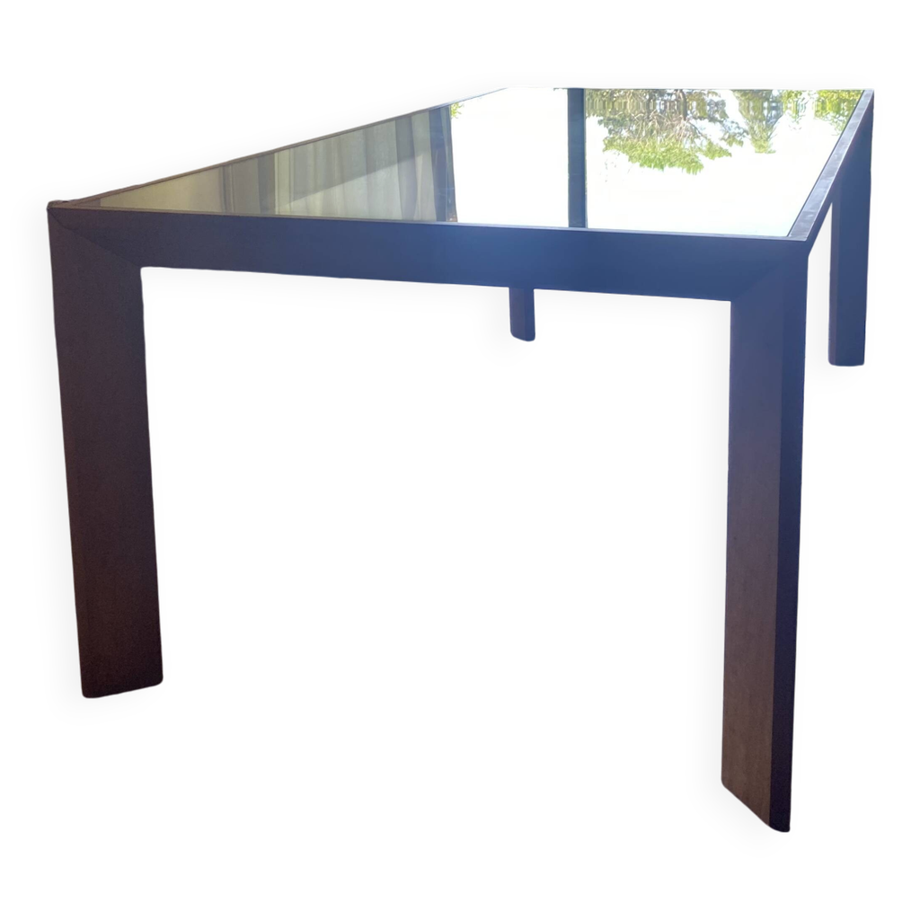 Magnifique table à manger rectangulaire en bois et verre The Conran ...