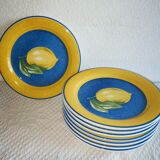 Service plates dessert Quadrifoglio Lemon