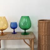 Vintage umbrella holder in wicker rattan