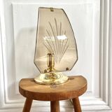 Smoked glass lamp