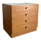 Caisson de bureau vintage à roulettes – 4 tiroirs