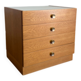 Caisson de bureau vintage à roulettes – 4 tiroirs