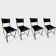 Lot de 4 chaises "spaghetti" par Giandomenico Belotti pour Alias