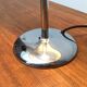 Art Deco table lamp in chrome and glass